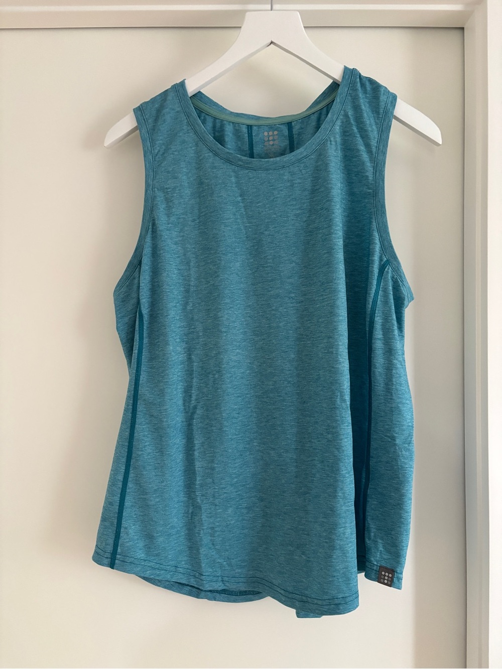 Turquoise Heather Sleeveless Performance Tank Top